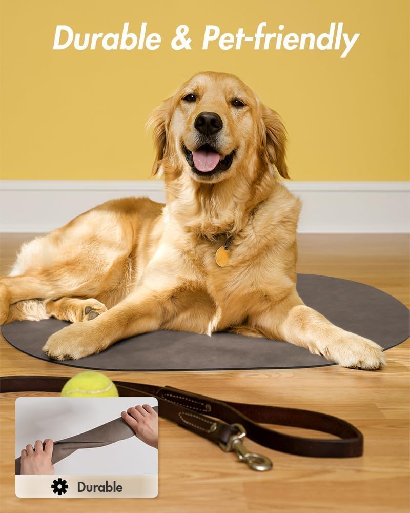 Absorbent Dog Food Mat-Cat Mat for Food and Water Bowl, Quick Dry Pet Food Mat, No Stains Dog Feeding mat, Pet Accessories Pet Supplies Mat-Cat Water Bowl Mat for Messy Drinkers