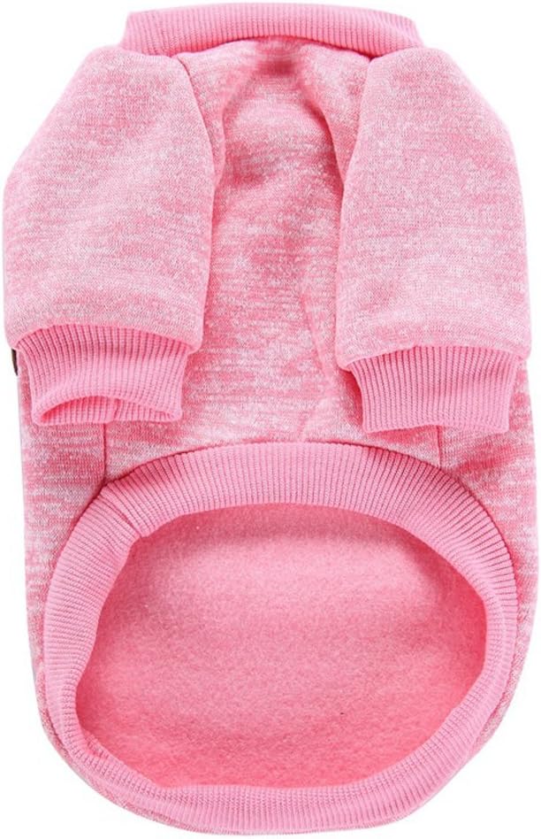 Jecikelon Dog Clothes Dogs Sweater Soft Puppies Clothing Winter Puppy Sweaters Warm Outfit for Dogs Small XXS XS Cat Apparel (Pink, XXS)