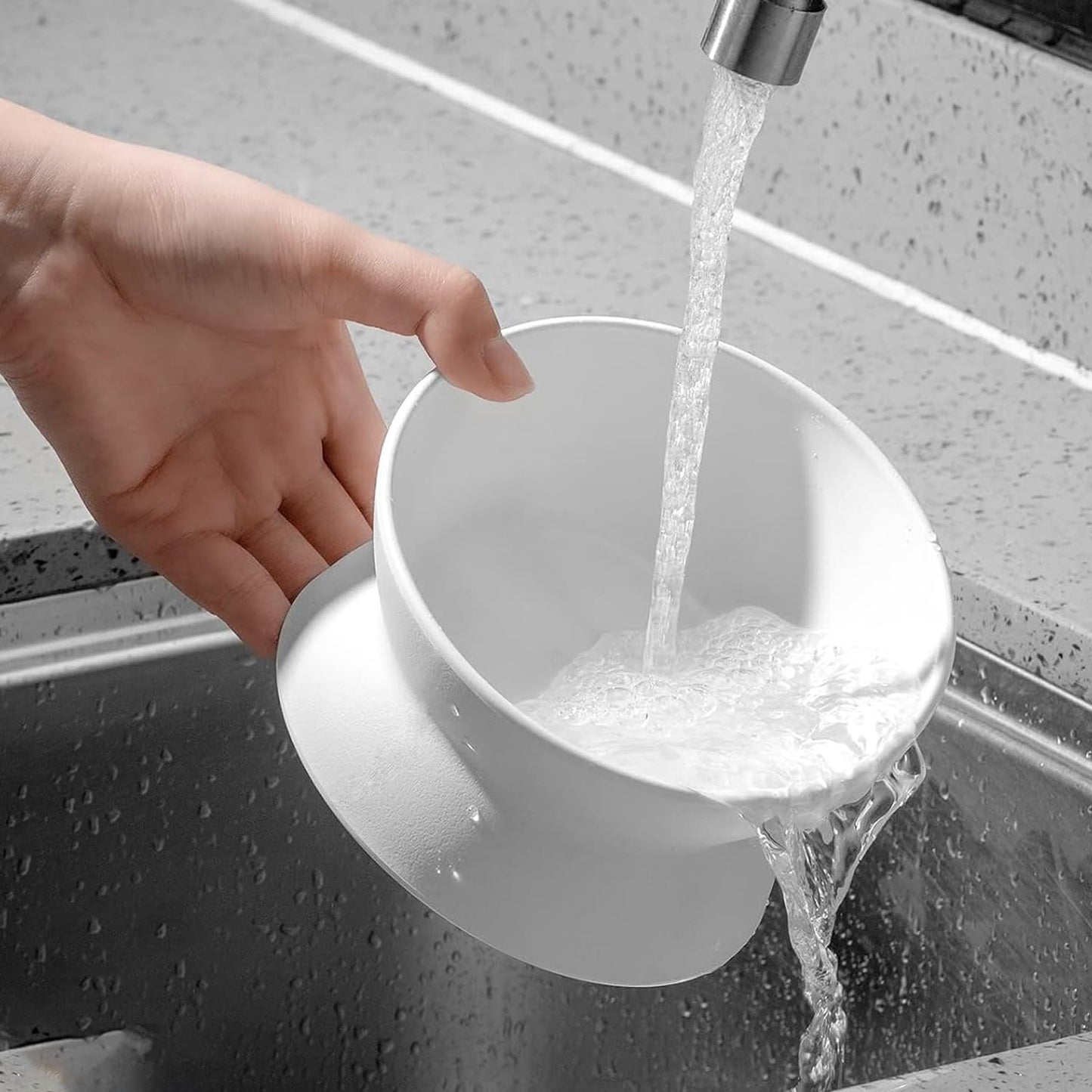 YINGFAN Elevated Cat Bowls, 5oz Ceramic Raised Cat Bowl for Cats/Kittens with Tilted Design, Porcelain Cats Feeding Dishes for Food/Water, Anti Vomit, Microwave & Dishwasher Safe (Light White)