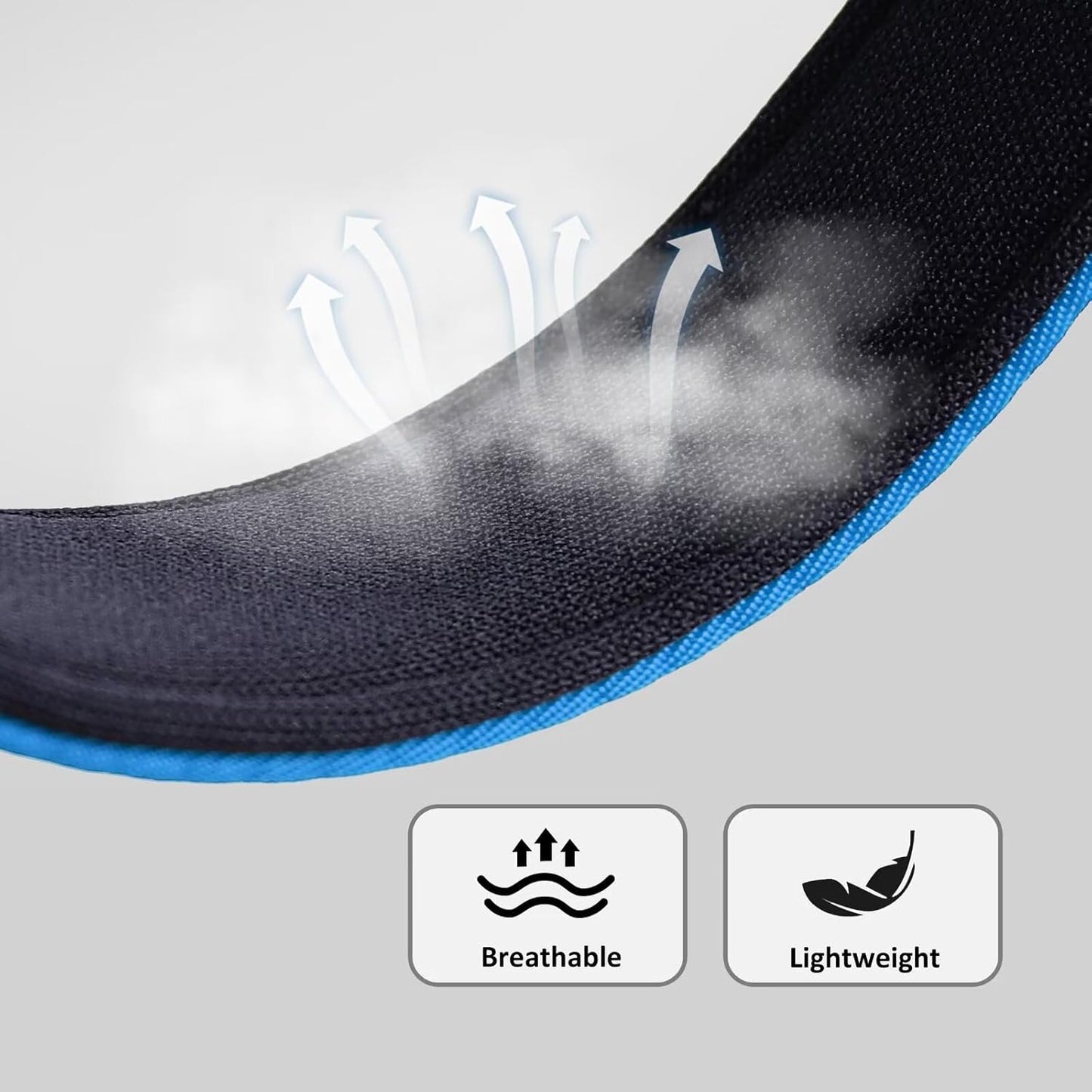 Didog Soft Padded Dog Collar for Large Dogs, Colorful and Durable Pet Collar with Quick Release Buckle, Light and Breathable for Daily Walking, Blue, L