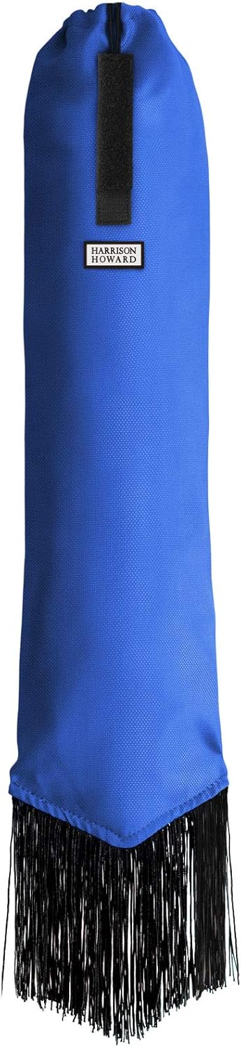 Harrison Howard Smooth Lightweight Adjustable Fastener Nylon Horse Tail Bag with Fringe