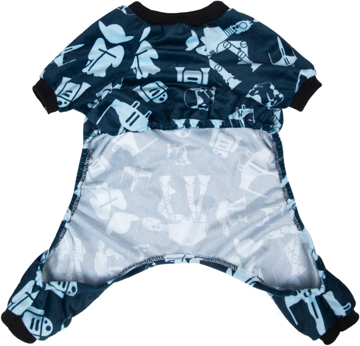 CuteBone Small Dogs Outfit Soft Puppy Onesies Pjs Dog Pajamas Pet Coat Cat Apparel Comfy Doggie Jumpsuit Bodysuit for All Seasons P47XL