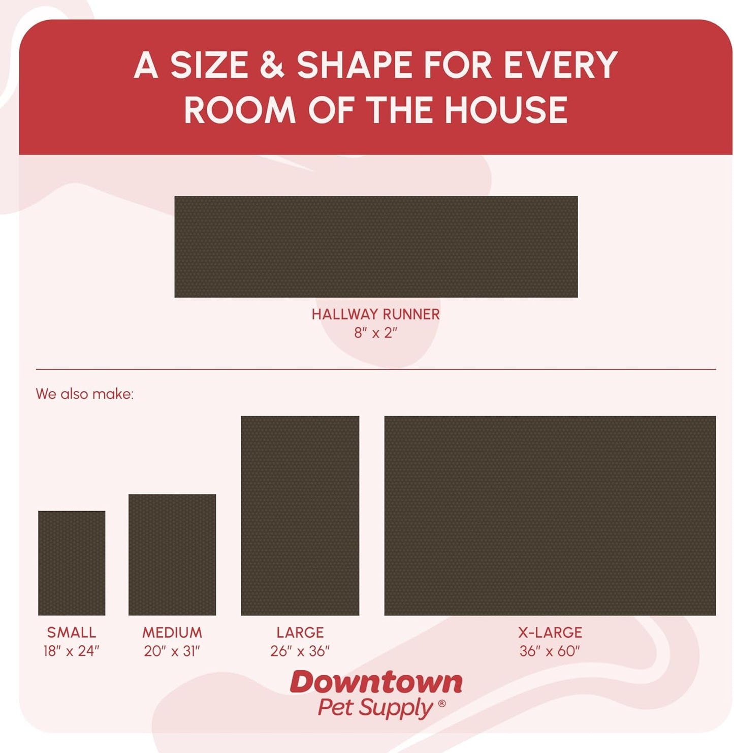 My Doggy Place Microfiber Dog Mat for Muddy Paws, 8' x 2' Light Gray - Non-Slip, Absorbent and Quick-Drying Dog Paw Cleaning Mat, Washer and Dryer Safe - Hallway Runner