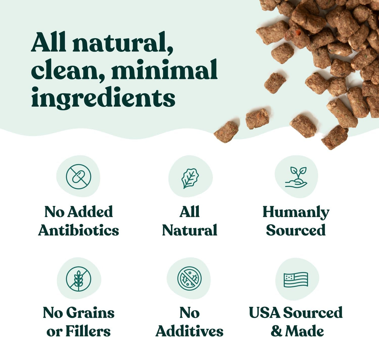 Little Hunter Freeze Dried Lamb Raw Dog Food | Grain Free, Limited Ingredient, Single Protein Meal or Mix in Topper | Novel Protein Kibble Alternative | 15 oz Bag