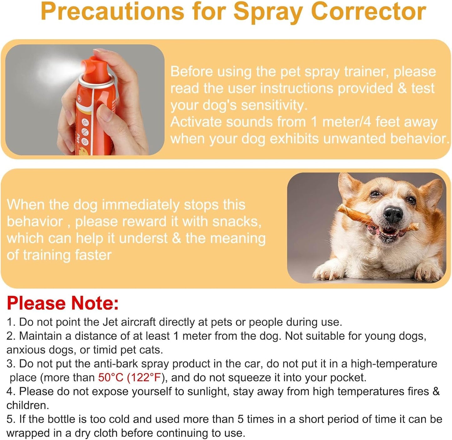 Dog Corrector Spray 80ml 2 Pack Spray Dog Trainer for Stops Barking, Place Avoidance, Attacks,Safe, Help Stop Unwanted Dog Behaviour. Easy to Use, Safe, Humane & Effective