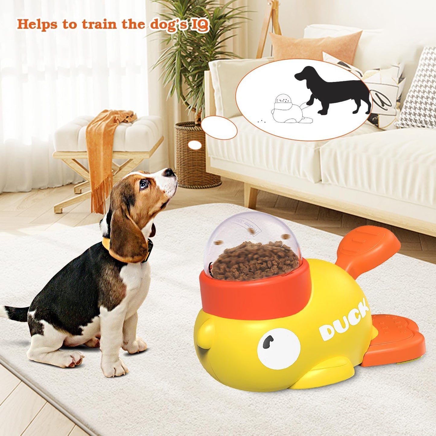 Dog Interactive Treat Dispenser Toy, Food Puzzle Slow Feeder