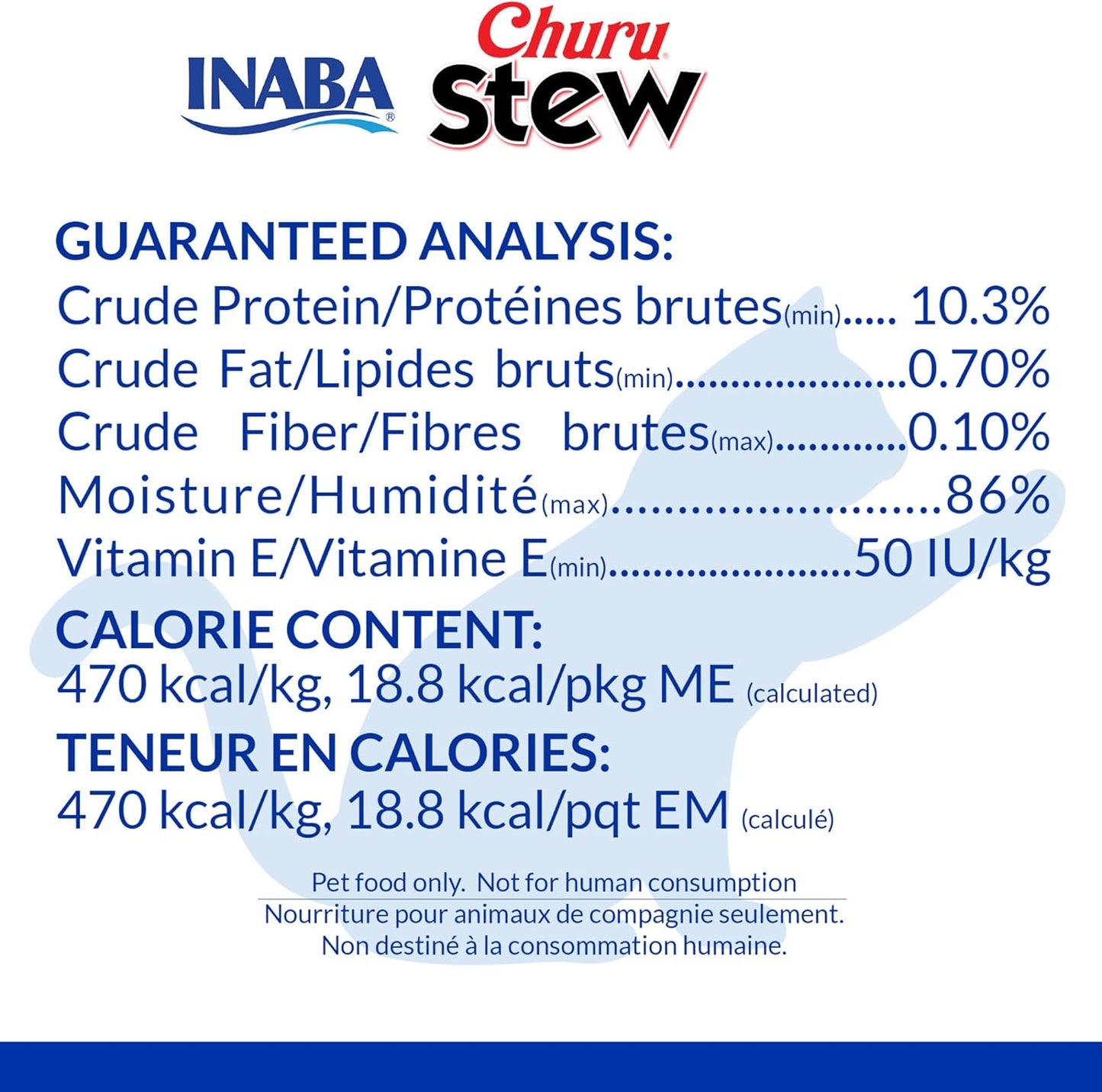 INABA Churu Stew for Cats, Side Dish Pouch with Vitamin E, 1.4 Ounces per Pouch, 12 Pouches, Chicken & Tuna Recipe