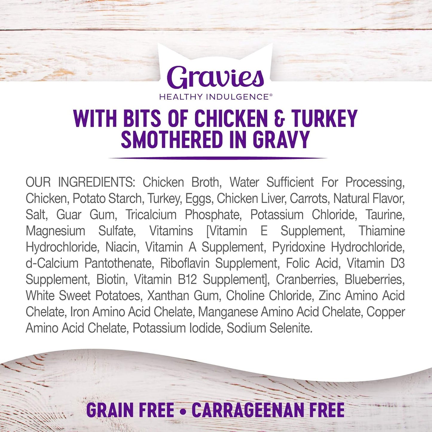 Wellness Healthly Indulgence Gravy Adult Wet Cat Food, Natural, Protein-Rich, Grain Free, 3 Ounce Pouch, 24 Pack, (Chicken & Turkey)