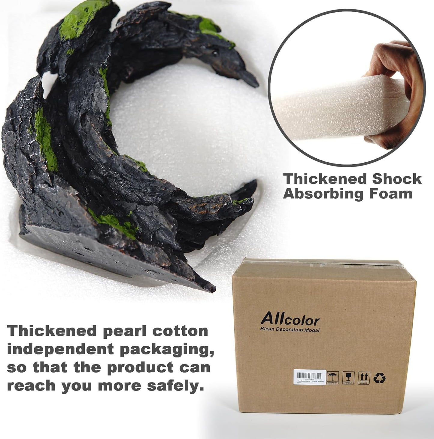 Fish Tank Decor Rocks.Aquarium Decoration Model.Easy Superior Aquascape (Moon Valley)