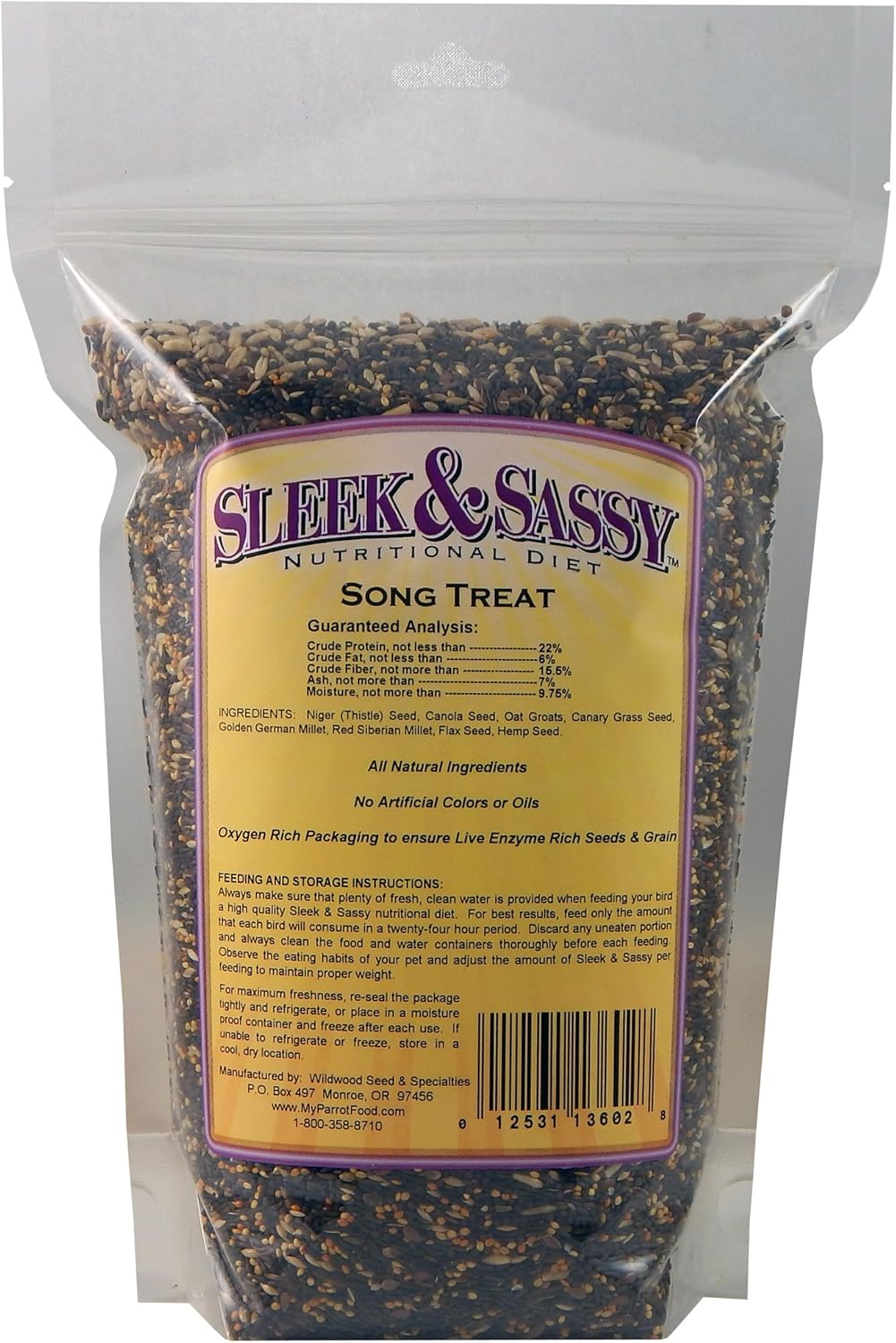 SLEEK & SASSY Song Bird Treat for Finches and Canaries (2 lbs.)