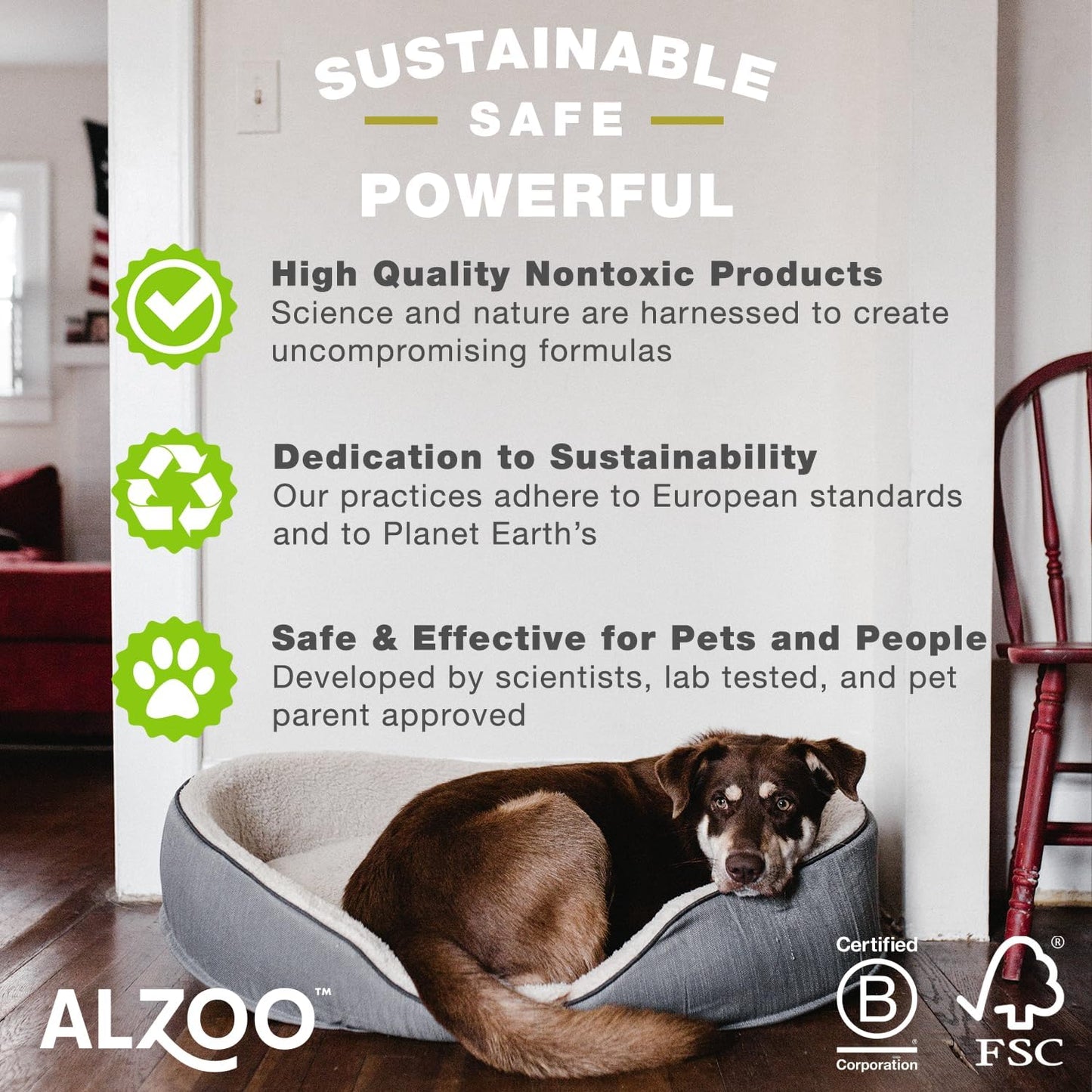 ALZOO Cat Litter Deodorizer, Concentrated Granules Absorb & Help Neutralize Odors, 100% Plant-Based Active Ingredients, Up to 30 Uses, Island Paradise Scent, 26.6 Oz.