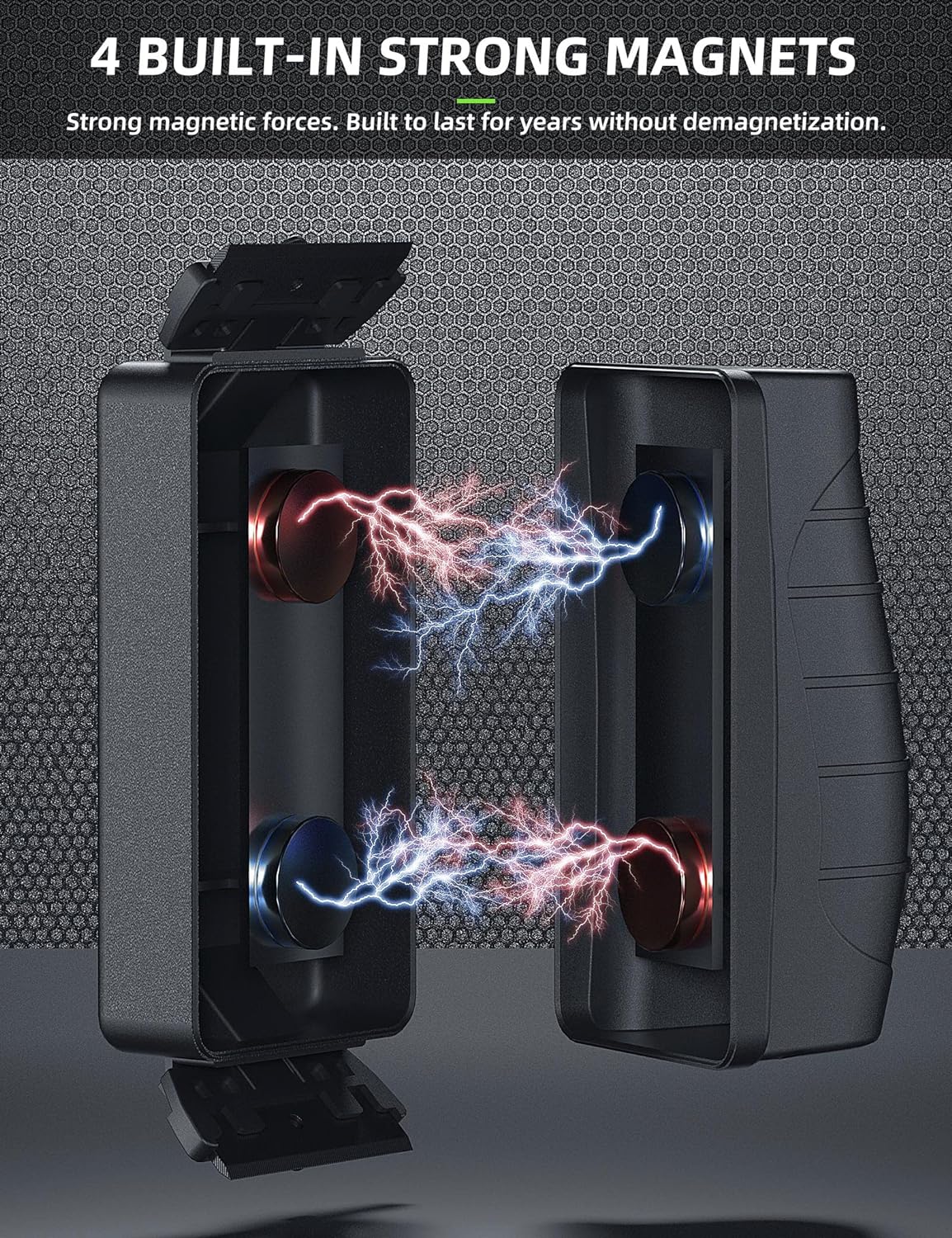 Jasonwell Magnetic Aquarium Fish Tank Cleaner Magnet Scraper for Glass Aquariums Cleaning Tools Scrubber Floating Brush (M)