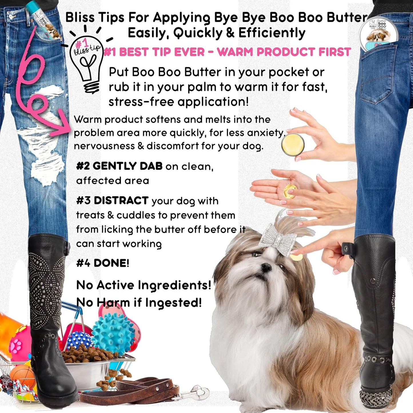 The Blissful Dog .50 oz Tube Shih Tzu Booboo Butter