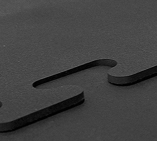 American Floor Mats - Heavy Duty Horse Mats - Slip Resistant, Durable - Black - 14" x 14" Square Tiles - 49 Tiles Total - 0.375" Thick