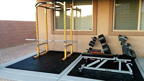 American Floor Tiles - Heavy Duty Stall Tiles - Stable/Horse Tiles - Thick, Durable Rubber Flooring Solid Black 6' x 10' Set 1/2" Thick (15 Tiles Total)