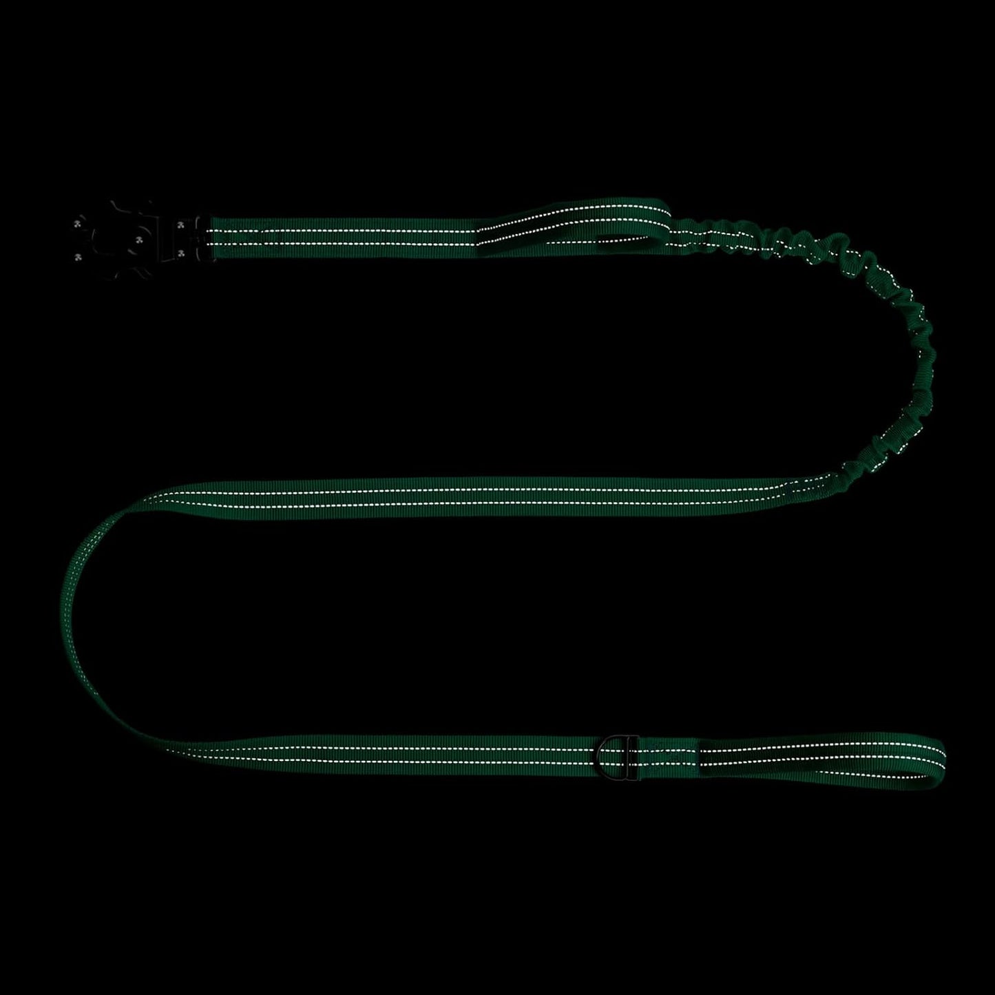 ICEFANG Tactical Dog Leash,K9 Training Walking Bungee Lead with 2 Control Handle,Heavy Duty Quick Release Metal Clasp,for Medium Large Breed (Teal, 6 FT)