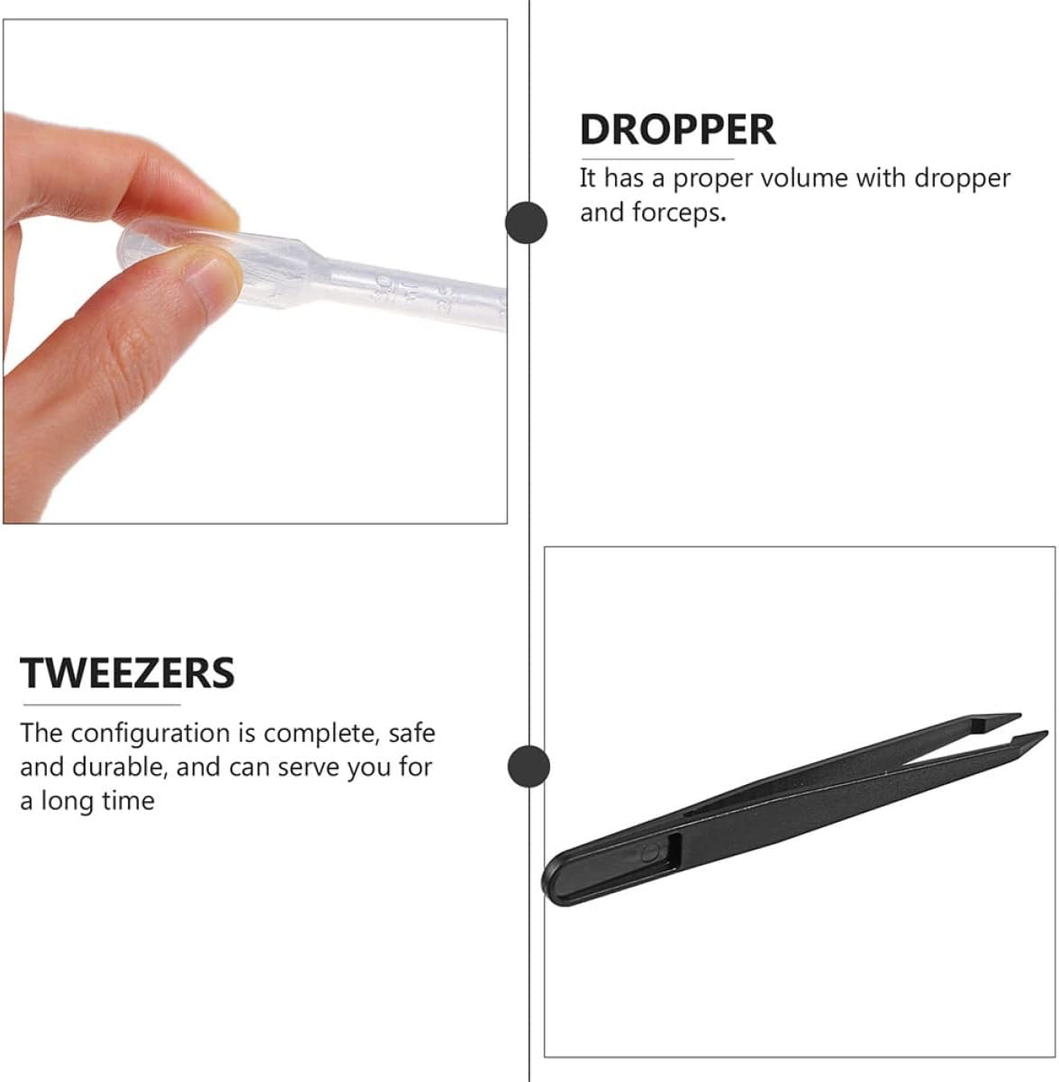 balacoo 8 Sets Jumping Spider Enclosure: Spider Cage Habitat Jumping Terrarium Micro Scorpion Droppers Reptile Hide Clear Enclosure Breeding Box Case with Breeding Tweezers