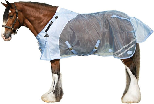 Schneiders Mosquito Mesh II Adjusta-Fit Horse Fly Sheets | Insect & UV Protection for Horses | Durable 350D Mesh | Reflective Safety Stripes