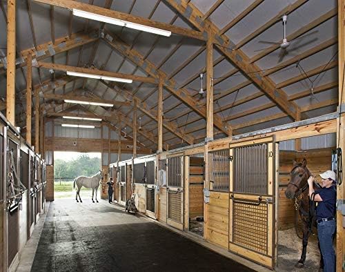 American Floor Mats - Heavy Duty Stall Tiles - Stable/Horse Tiles - Thick, Durable Rubber Flooring Solid Black 1 Center Tile 1/2" Thick