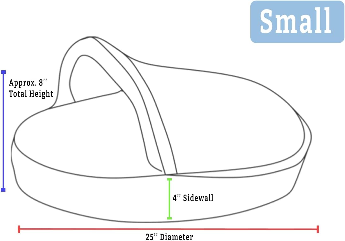 Snoozer Luxury Cozy Cave Pet Bed, Wag Collection, Small - Starpatch Red Diamond