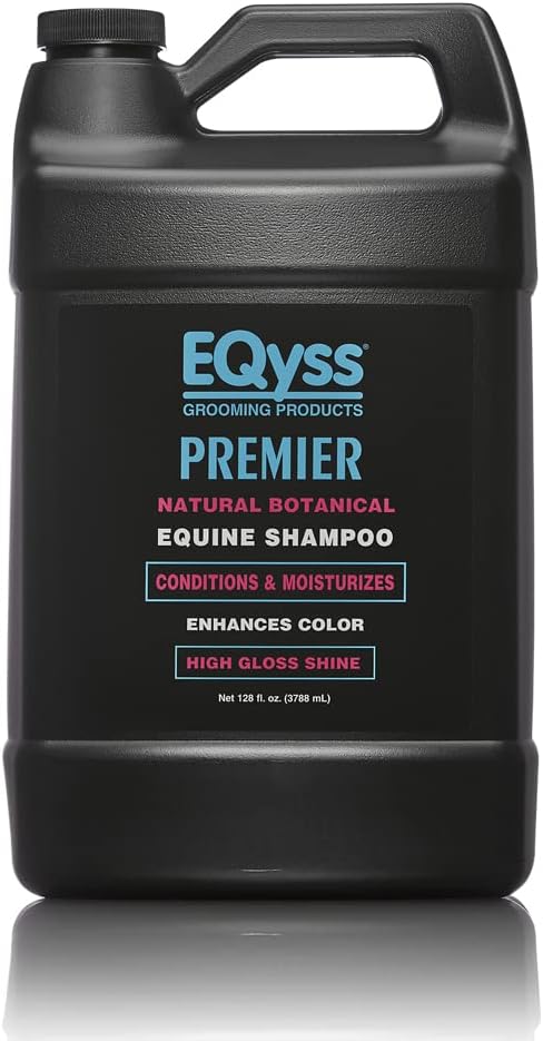EQyss Premier Equine Horse Shampoo - Conditions and Moisturizes Coat, Enhances Color, Promotes Shine - Safe for All Horses & Pets, pH Balanced, USA Made