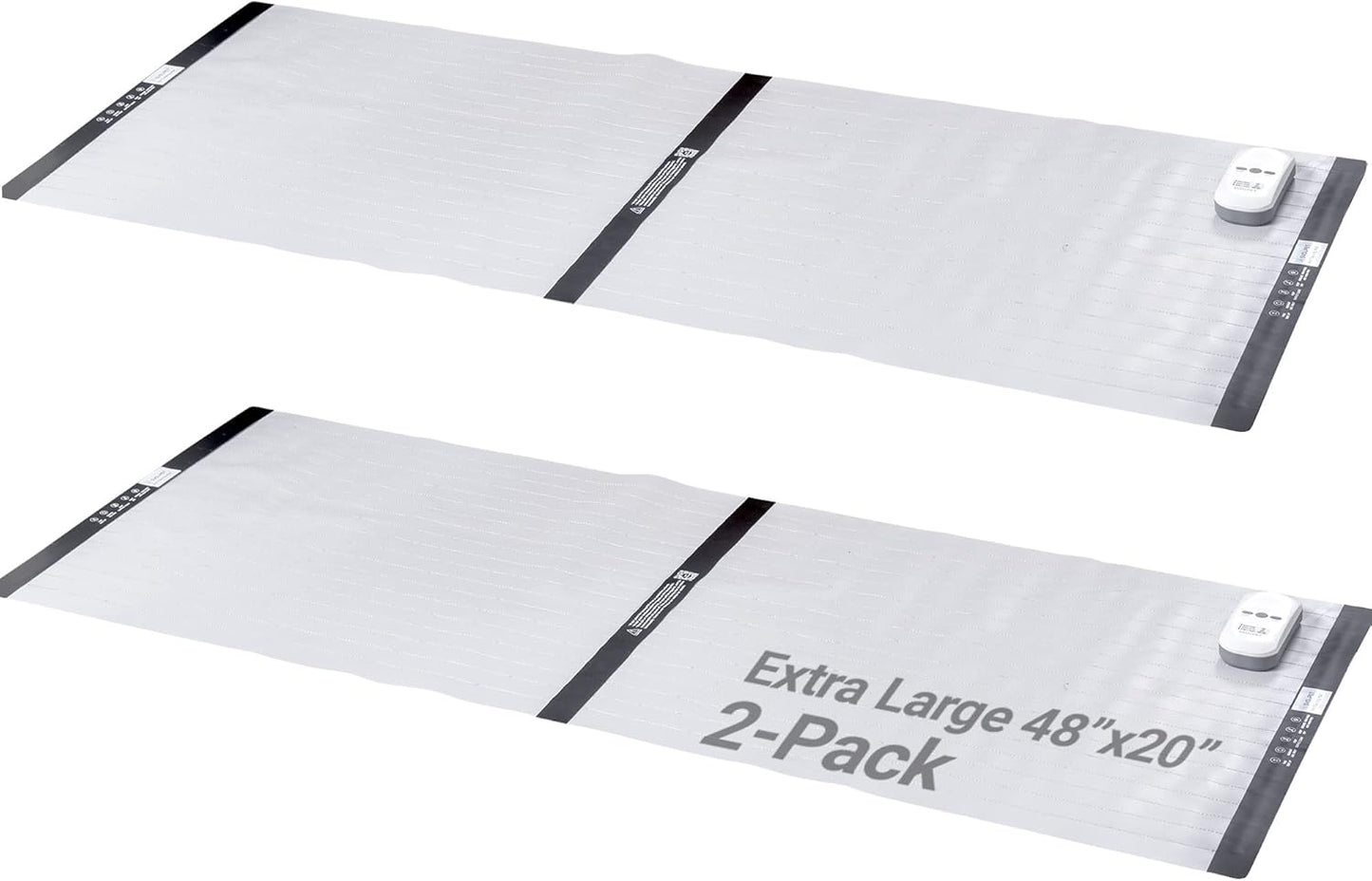 SVD.PET (2-Pack Pet Training Mat with Tester, Pet Shock Pad, Dogs & Cats Electronic Repellent mat for Indoor, 3 Training Modes, 5 Levels, Pet Safe Mode (White controler 48" X 20")