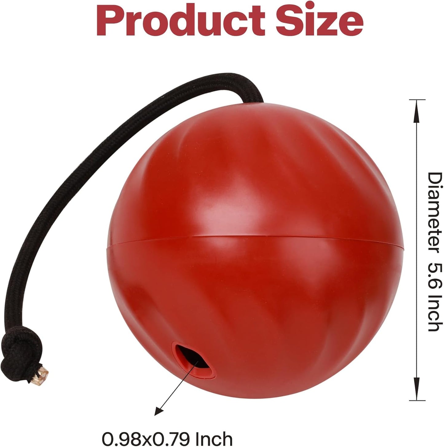 Pet Prime Dog Treat Ball Interactive Squeaky Rolling Treat Dispensing Toys Dog Food Puzzle Slow Feeder Ball Mental Stimulation Enrichment Toys for Small,Medium,Large Breeds