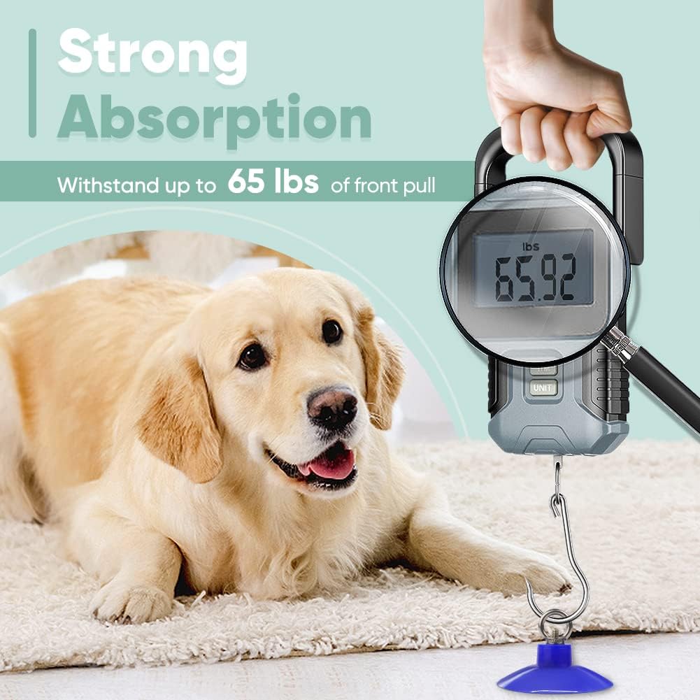 Petbobi Dog Bathing Tether with Heavy Suction Cup Lick Mat, Pet Grooming Tub Restraint Leash with Dog Scrubber for Bath, Adjustable Cat Fixed Safety Rope for Shower, Blowing, Trimming, Brushing Pet