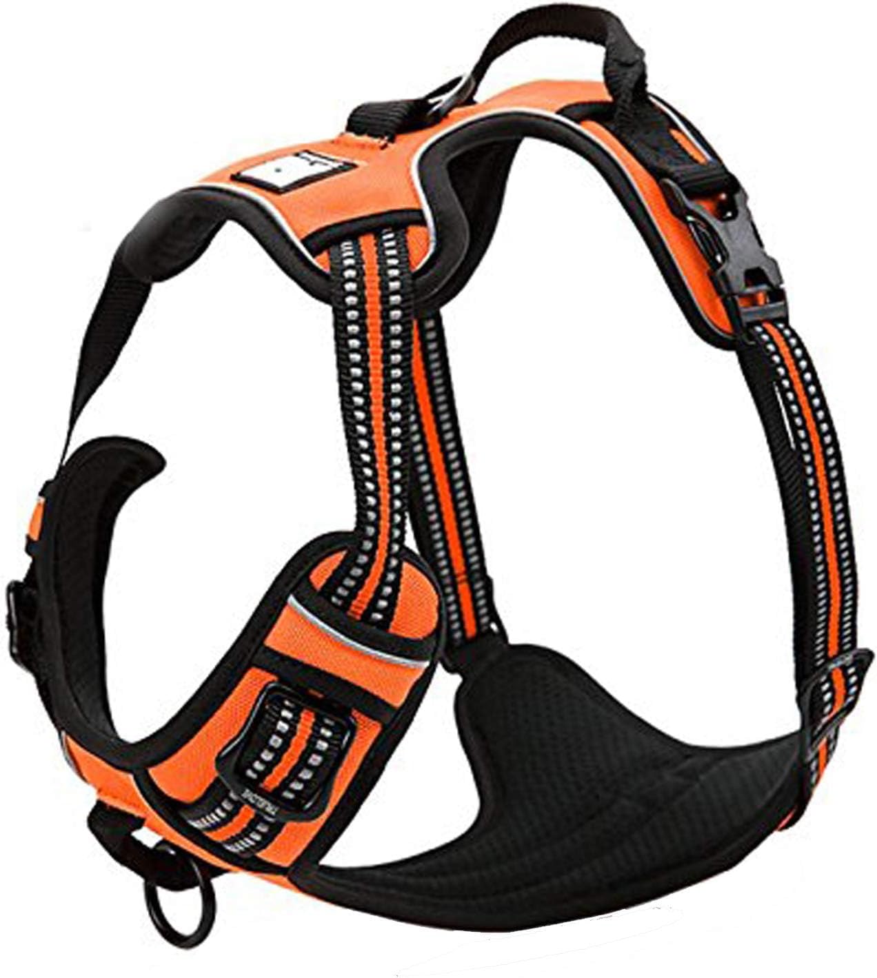 TRUE LOVE Truelove Adjustable No-Pull Dog Harness Reflective Pup Vest Harnesses Comfortable Control Brilliant Colors TLH5651(Orange,XS)