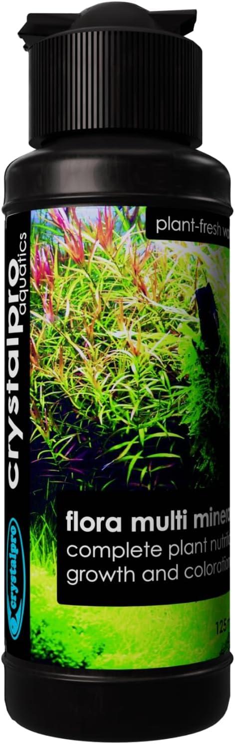 Flora Multi Minerals All in One Aquarium Plant Fertilizer - for Fast Growing Healthy Plants - Plant Food for Root and Leaf Growth- Safe for All Freshwater Livings 4.2 Oz