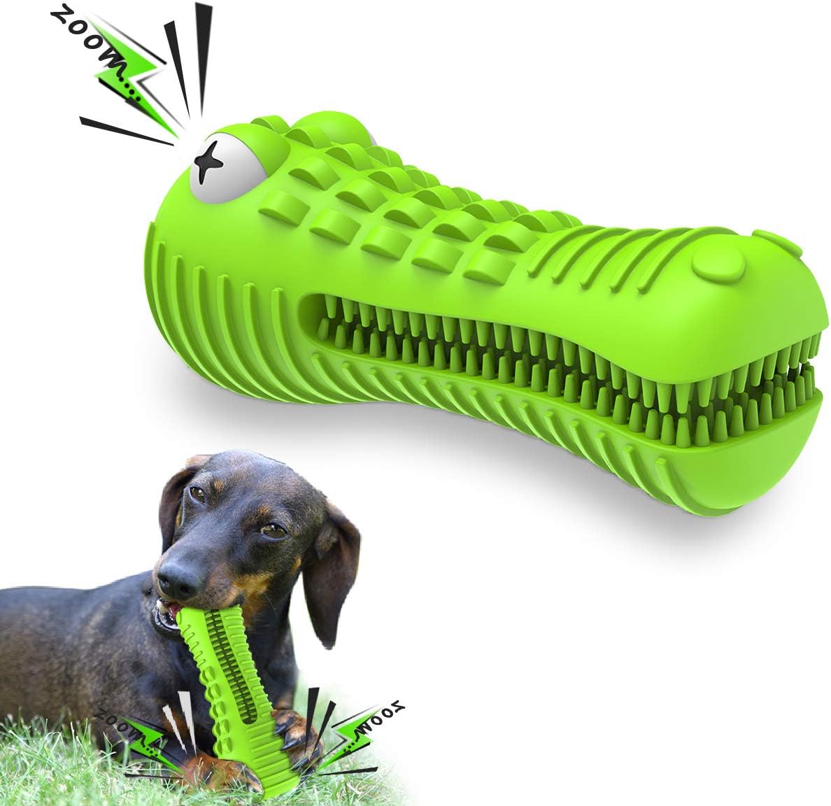 Dog Toys for Aggressive Chewers Large Medium Breed, Indestructible Dog Toothbrush Chew Toys, Squeaky Interactive Tough Extremely Durable, Dogs Toys to Keep Them Busy