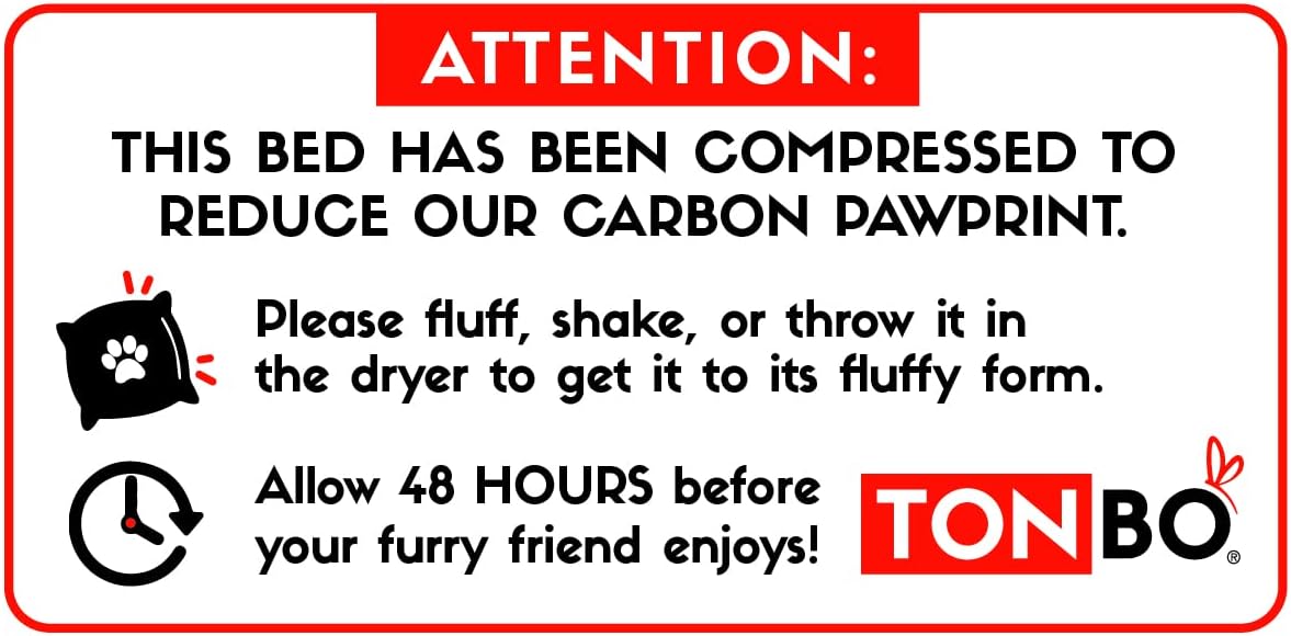 TONBO Soft Plush Small Cute and Cozy Nature Dog Cat Bed, Washer and Dryer Friendly (Mushroom)