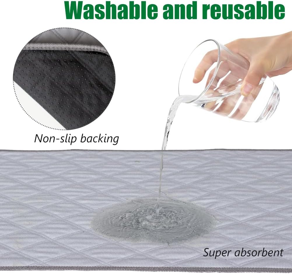 Artificial Grass Dog Grass Pad with Tray, Reusable Pet Urinal Pads for Training, 4 Layers Washable Bathroom Balcony Indoor Dog Potty (L-20×30")