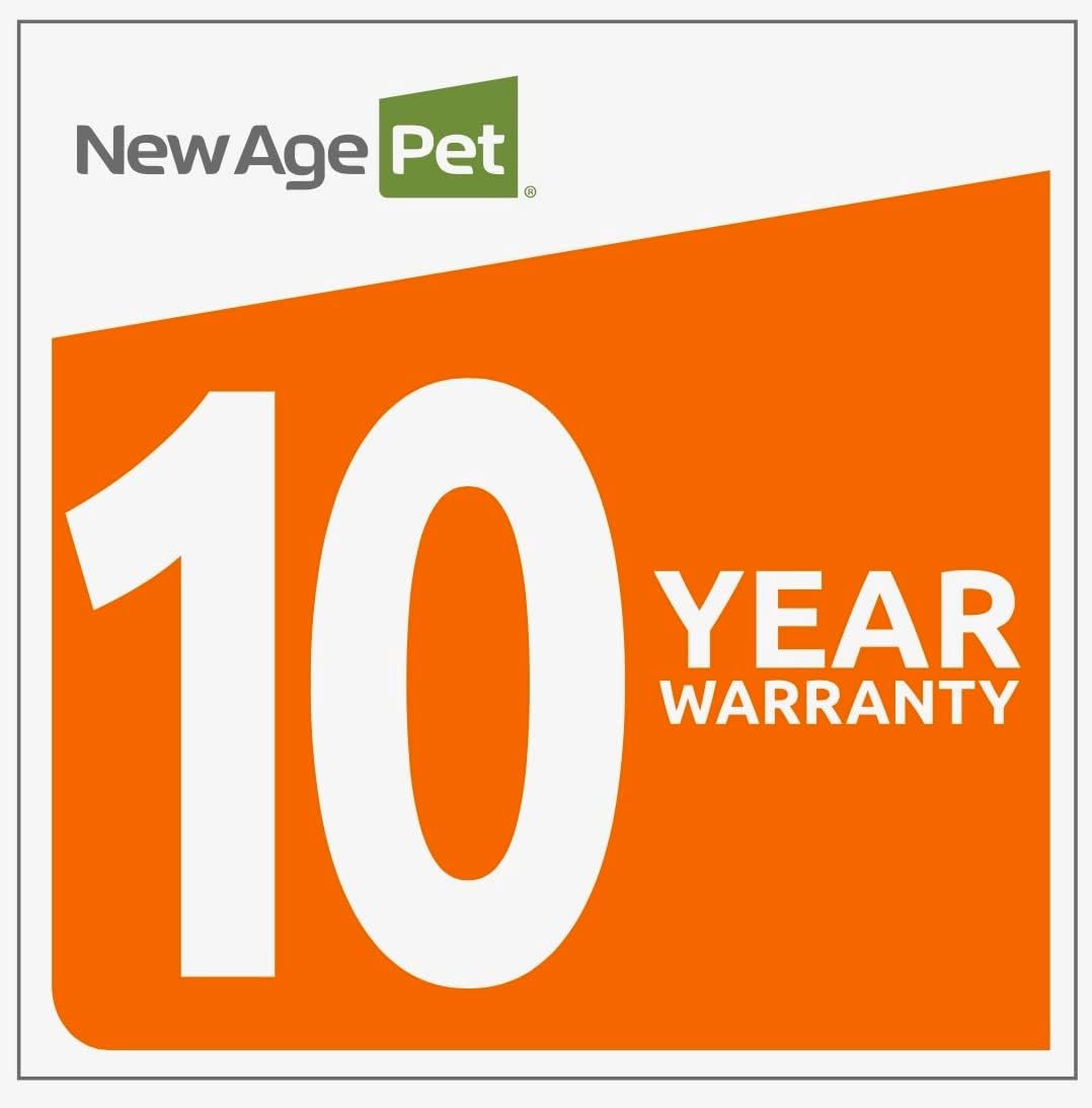 New Age Pet ECOFLEX Dog Crate End Table - Durable Wood-Plastic Composite with Stainless Steel Latch, Easy Assembly, Ideal for Dogs Up to 80lbs, Russet Brown, Large Size