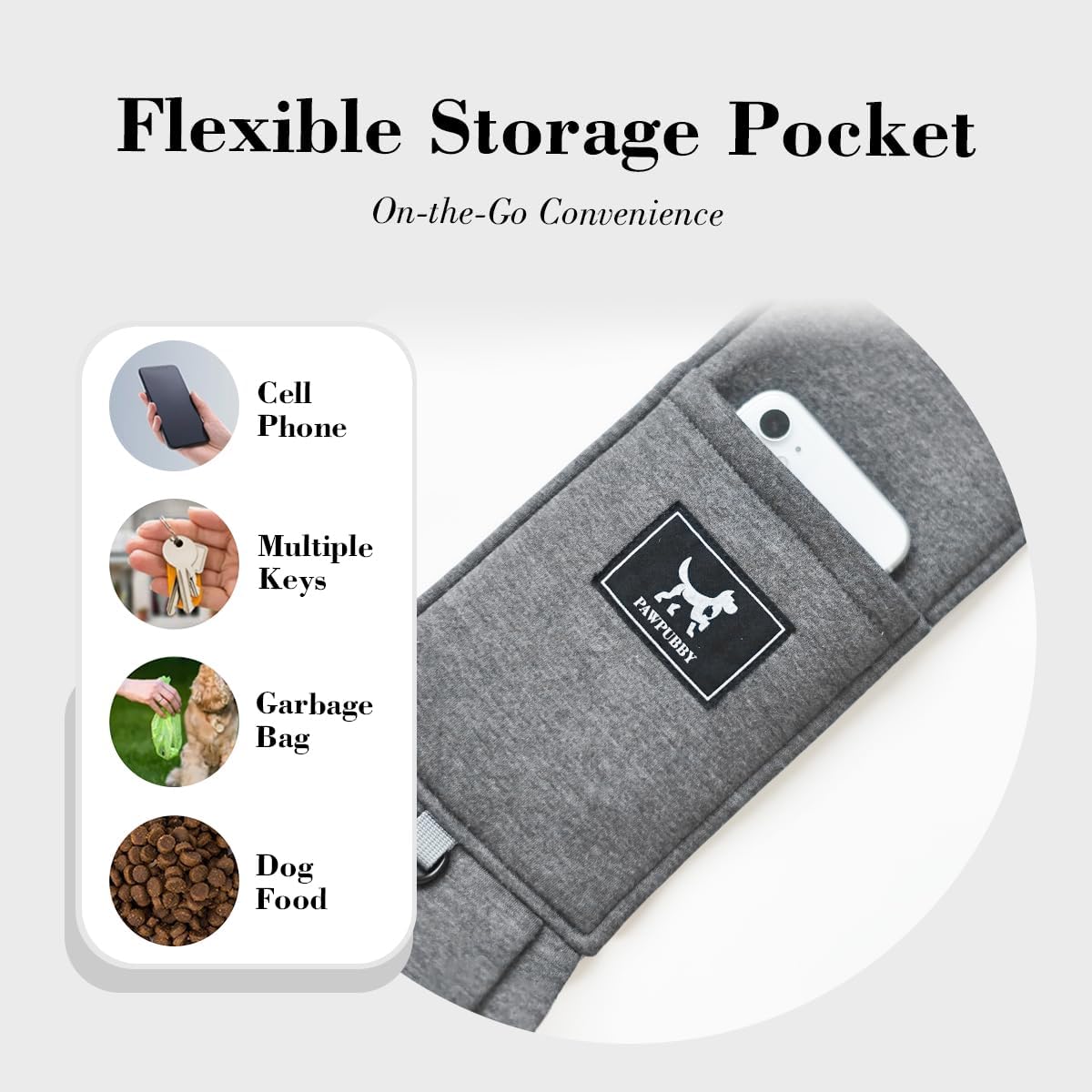 Dog & Cat Carrier Sling, Adjustable Soft Padded Shoulder Puppy Carrier, Hands-Free Dog Carrier Bag with Double Safety Buckles Premium Material for Outdoor Travel (Dark Gray, M)