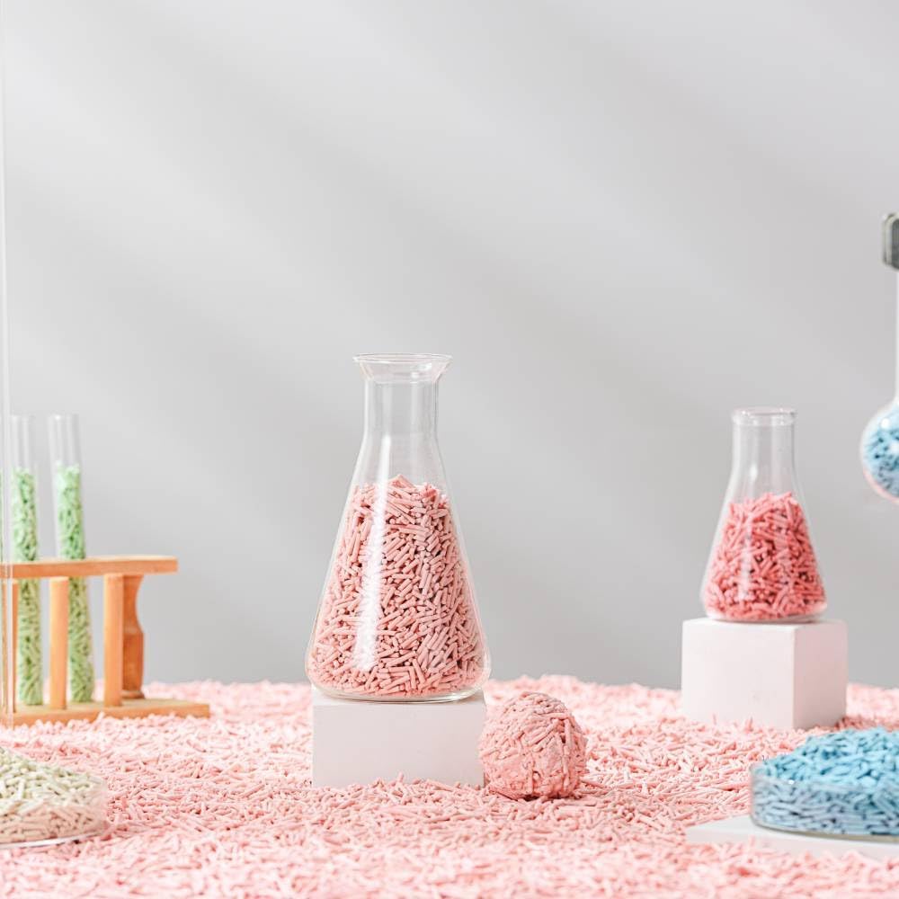 Tofu Cat Litter Natural Clumping Tofu Cat Litter, Fast Clumping and Easily Scoop-able 5.5lb/88oz 5 Scents - Watermelon, 6 Pack