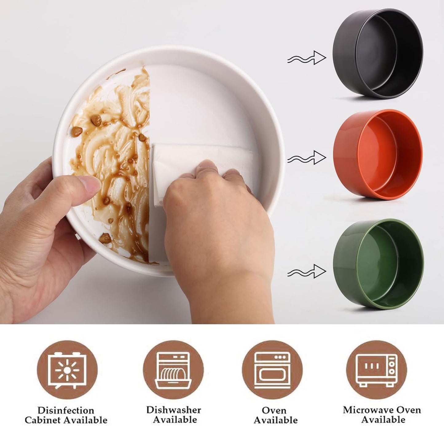 Petygooing White Elevated/Raised Ceramic Dog Bowl for Small Breeds, Dog Food Water Dish with Stand,Pet Feeding Bowl with Anti Slip Rubber for Cats and Small Dogs Puppy 13.5 OZ (5.1In / 1.7 Cups)