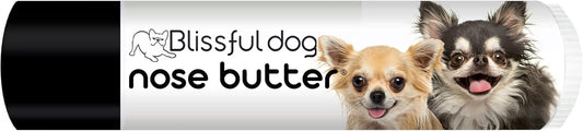 The Blissful Dog Long Coat Chihuahua Nose Butter for Dry, Cracked Skin, Lick-Safe Dog Nose Balm with Moisturizing Shea Butter, Almond, Olive, and Essential Oils, Pet Supplies, Uncented, 0.15 oz.