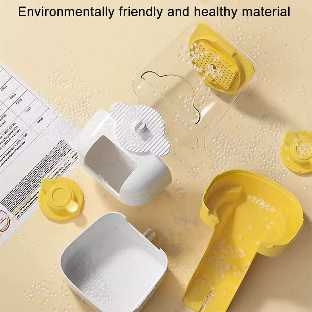 Pet Hanging Automatic Feeders Drinking Bowls，Gravity Rabbit Feeder and Water Set，Cage Cat Food Bowl Feeding Station for Puppy Kitten Chinchilla Hedgehog Guinea Pig Ferret (Pink Blue-Water)