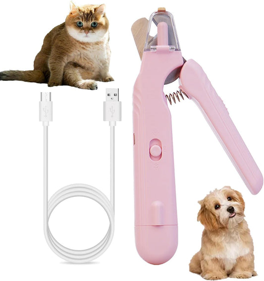 2 In 1 Pet Nail Clipper and Grinder, Professional Electric Rechargeable Pet Nail Fast Trimmer, Painless, Claw Care Grooming, Smoothing, Silent - Shockproof, For Small, Large Dogs & Cats, upgraded