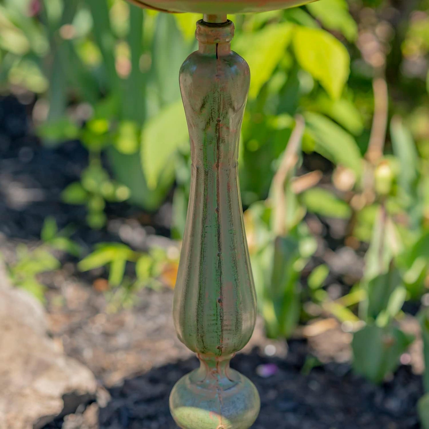 Zaer Ltd. Pedestal Style Birdbath (Green)