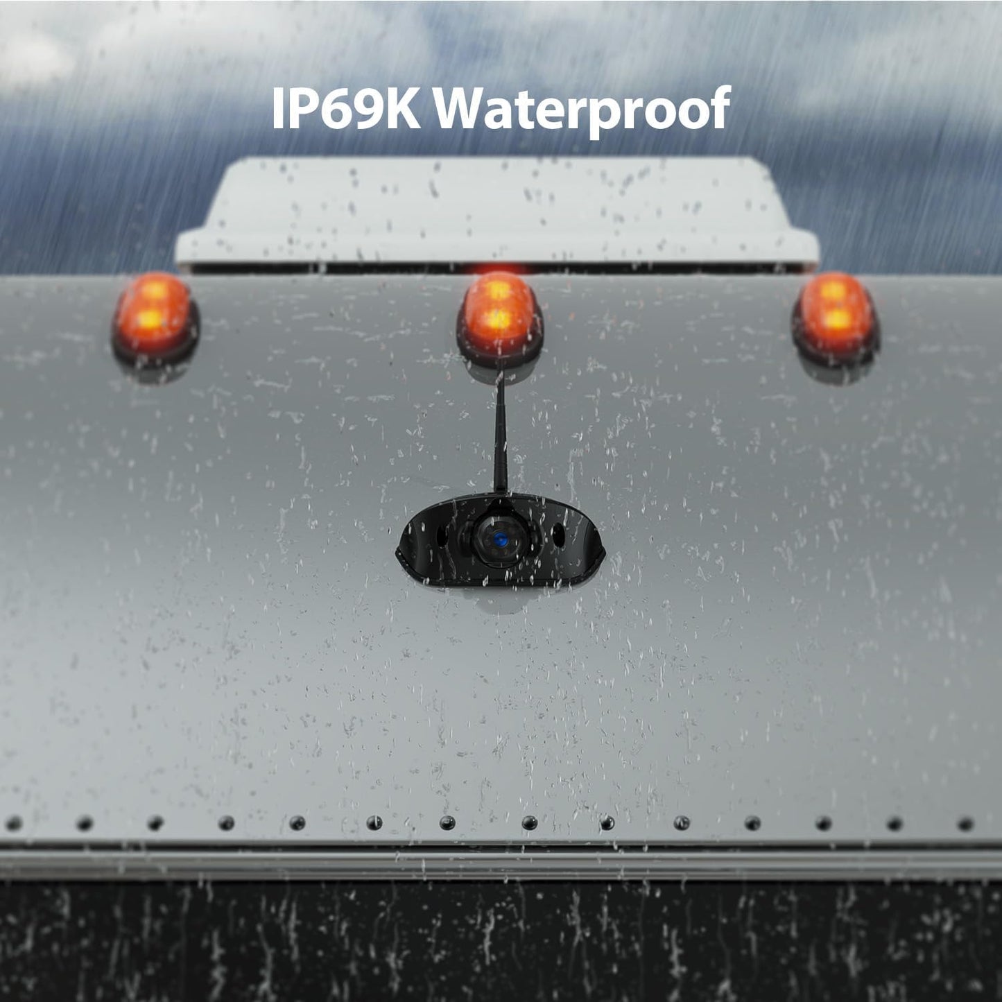 10.1" RV Backup Camera Wireless System Plug and Play, Pre-Wired for Furrion RV Trailer Camper Motorhome, HD 1080P DVR Monitor with Rear View Camera, IR Night Vision IP69K Waterproof, BY5