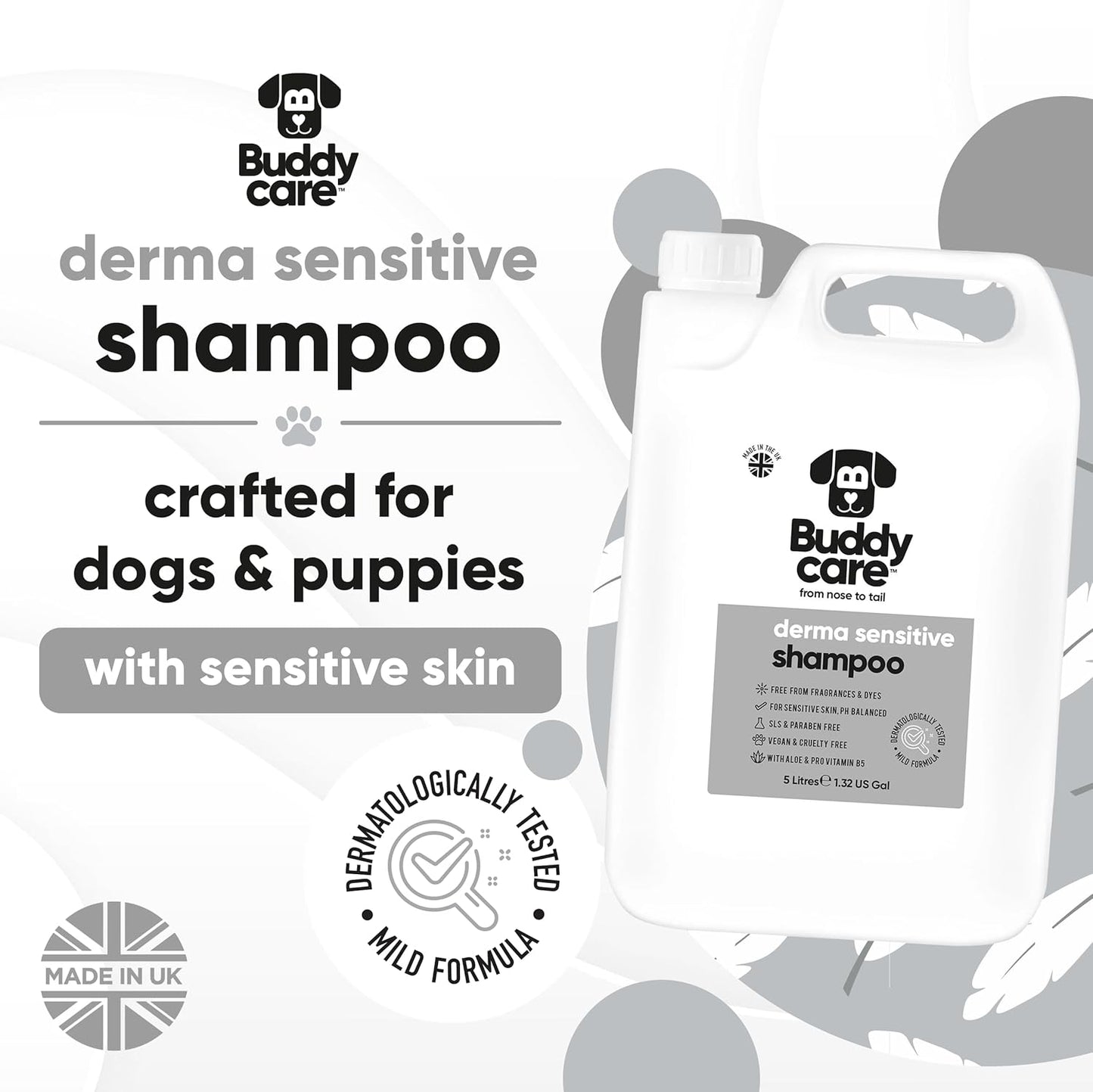Derma Sensitive Dog Shampoo with Aloe Vera and Pro Vitamin B5 (169.07oz)