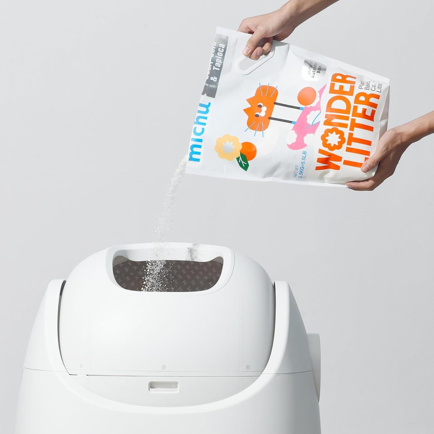 Tofu Cat Litter Natural Clumping Tofu Cat Litter 5.5lb/88oz 5 Scents (Watermelon + Wonder Litter, 2 Pack)