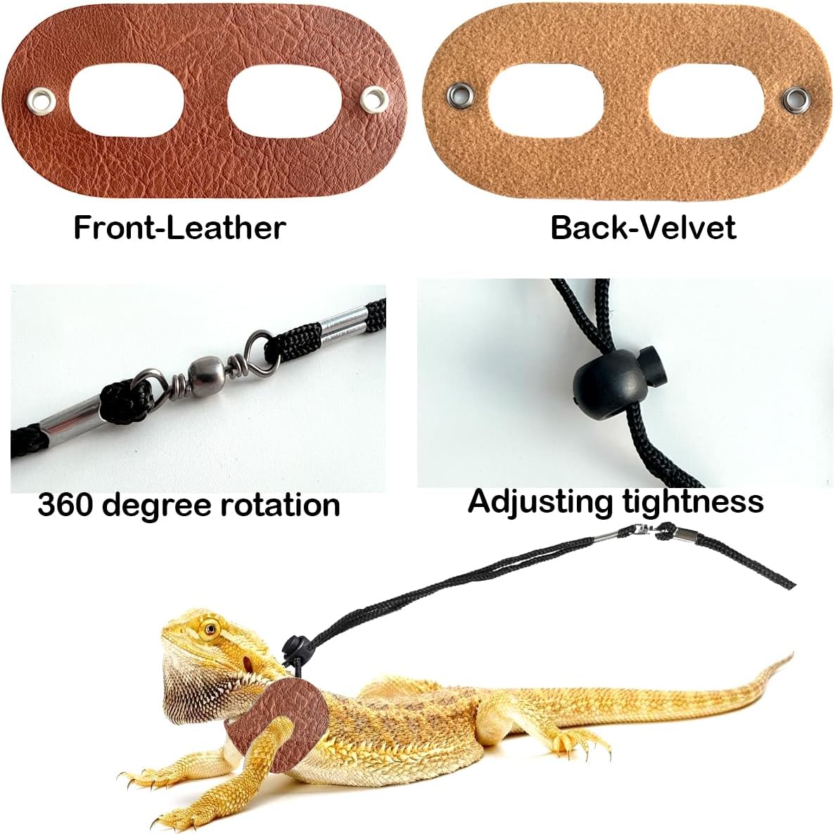 Bearded Dragon Travel Backpack with Harness and Leash Set,Lizard Backpack Travel Carrier,Space Capsule Clear Bubble Window Astronaut Reptile Carrier Backpack for Kids, Airline Approved