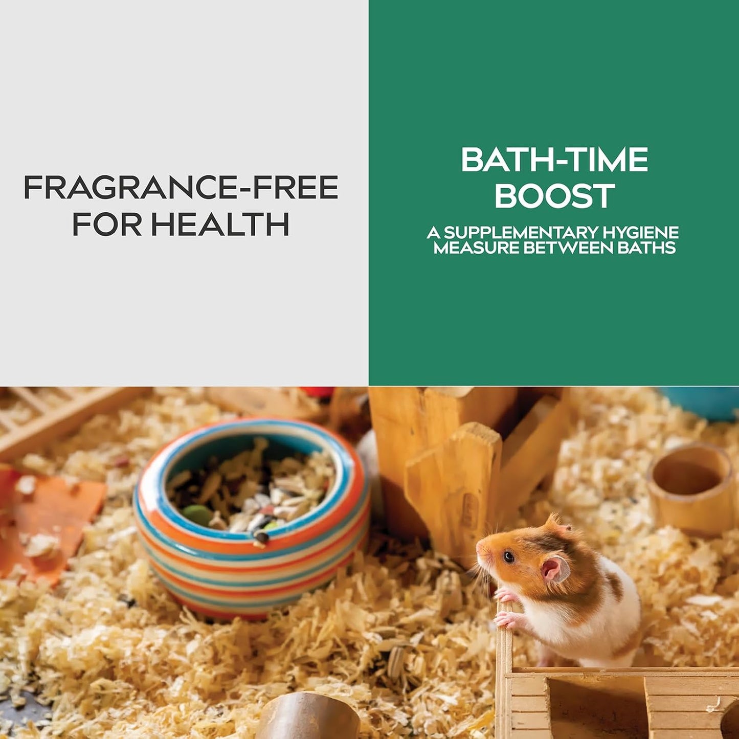 Small Animal Cage Deodorizer Spray – Unscented Natural Mineral Formula to Remove Odors in Hamster, Rabbit, and Guinea Pig Cages – 9 Fl Oz