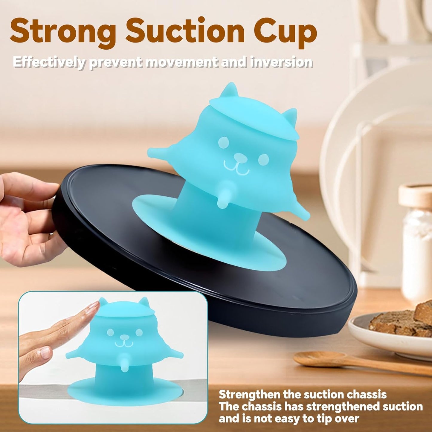 Puppy Milk feeders for Nursing, Puppy Milk Water Bowl, 4 Nipples Silicone Pet Feeding Station, 230ml Feeder Bowl for Kittens, Puppies (Blue)