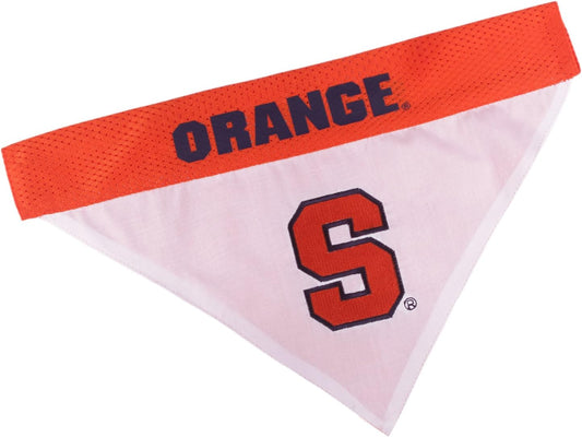 Pets First Collegiate Pet Accessories, Reversible Bandana, Syracuse Orange, Small/Medium