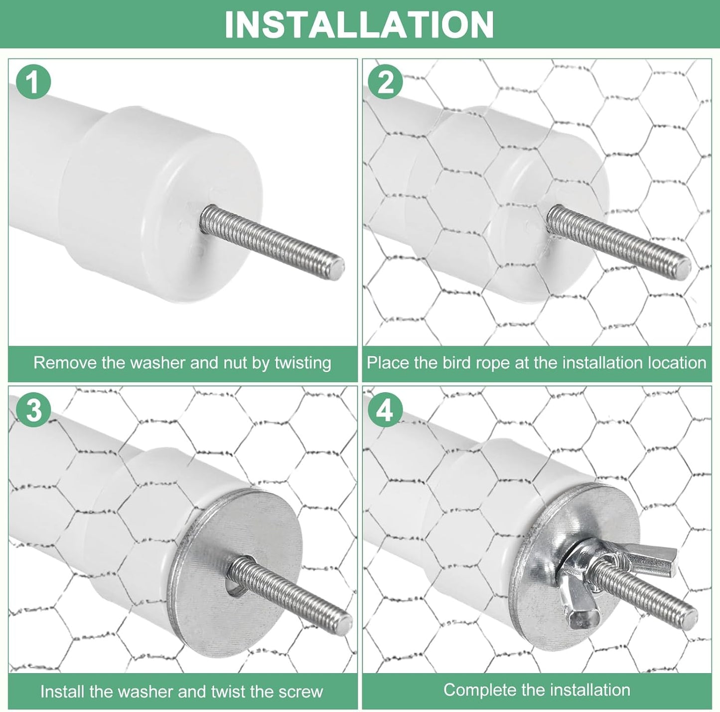 2-Pack Rope Perches for Bird Cages, 13.8 in Length Comfort Grip Flexible Rope Perch Beak & Paw Grinding for Parrots/Cockatiels/Parakeets, Bird Platform Sand [Pink Purple]