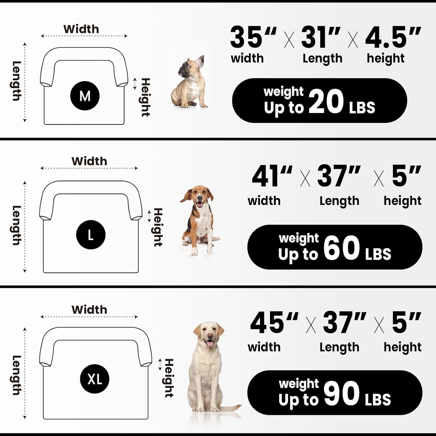 Calming Dog Couch Bed for Medium Dogs/Cats, 35 x 31 inch Waterproof Removable Pet Mat Couch Cover for Furniture Protector, Non-Slip Fluffy Pelsbarn Dog Bed for Couch, Sofa - Tie-Dye Grey